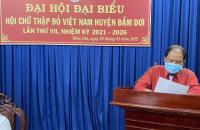 HỘI CHỮ THẬP ĐỎ HUYỆN ĐẦM DƠI TỔ CHỨC ĐẠI HỘI LẦN THỨ VII NHIỆM KỲ 2021-2026