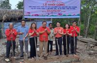 LỄ KHỞI CÔNG XÂY DỰNG NHÀ CHỮ THẬP ĐỎ