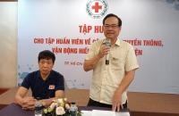 TẬP HUẤN VỀ CÔNG TÁC TRUYỀN THÔNG, VẬN ĐỘNG HIẾN MÁU TÌNH NGUYỆN