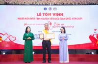 LỄ TÔN VINH NGƯỜI HIẾN MÁU TÌNH NGUYỆN TIÊU BIỂU TOÀN QUỐC NĂM 2024