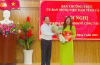 Triển khai Quyết định của Ủy ban Mặt trận Tổ Quốc Việt Nam tỉnh Cà Mau về công tác cán bộ cho Hội Chữ thập đỏ tỉnh