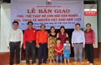 BÀN GIAO 03 CĂN NHÀ CHO NGƯ DÂN NGHÈO, KHÓ KHĂN TẠI XÃ NGUYỄN VIỆT KHÁI