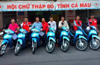 HỘI CHỮ THẬP ĐỎ CÀ MAU CẤP XE CHỞ RÁC