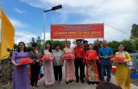 HỘI CHỮ THẬP ĐỎ HUYỆN PHÚ TÂN TỔ CHỨC KHÁNH THÀNH  CẦU GIAO THÔNG NÔNG THÔN 
