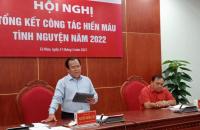 TỔNG KẾT CÔNG TÁC HIẾN MÁU TÌNH NGUYỆN NĂM 2022