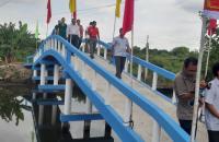 HỘI CHỮ THẬP ĐỎ HUYỆN THỚI BÌNH TỔ CHỨC KHÁNH THÀNH CẦU ẤP 11 TẠI XÃ THỚI BÌNH